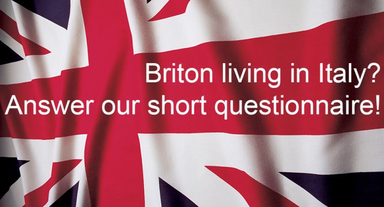 The British Embassy Rome launches its first questionnaire for British expats in Italy