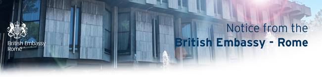 British Embassy Recommendations for Citizens Abroad