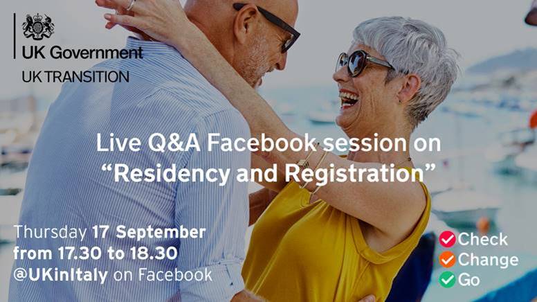 Readout of Residency and Registration FaceBook live event
