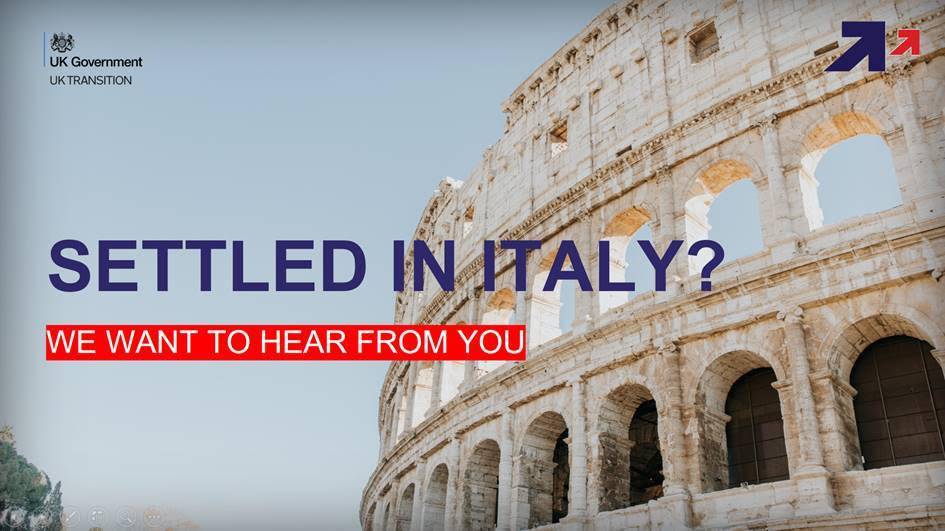 Take the Poll by British Embassy Rome for UK Nationals living in Italy