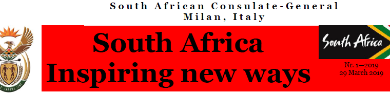 SOUTH AFRICA: INSPIRING NEW WAYS – (from NEWSLETTER 01/2019)