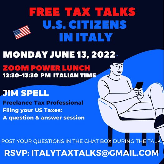 Tax talks for U.S. Citizens in Italy