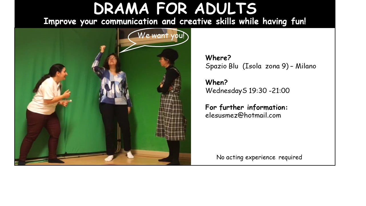 DRAMA FOR ADULTS IN ENGLISH