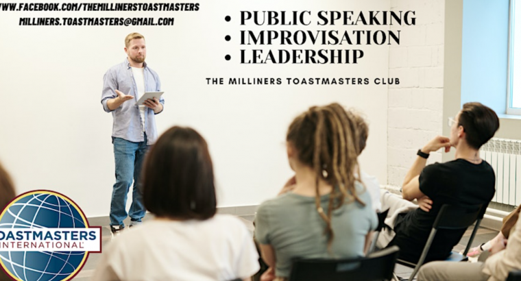 Public speaking with Milliners Toastmasters