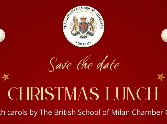 Christmas Lunch with The British Chamber of Commerce for Italy