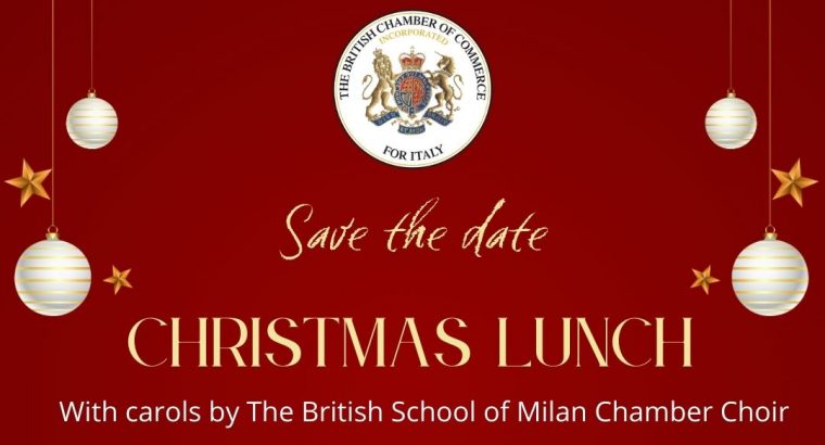 Christmas Lunch with The British Chamber of Commerce for Italy