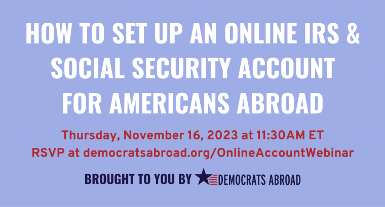 How to Set Up an Online IRS & Social Security Account for American Abroad